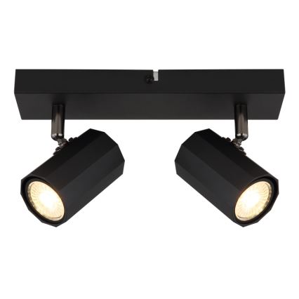 Globo - Spotlight 2xGU10/25W/230V svart