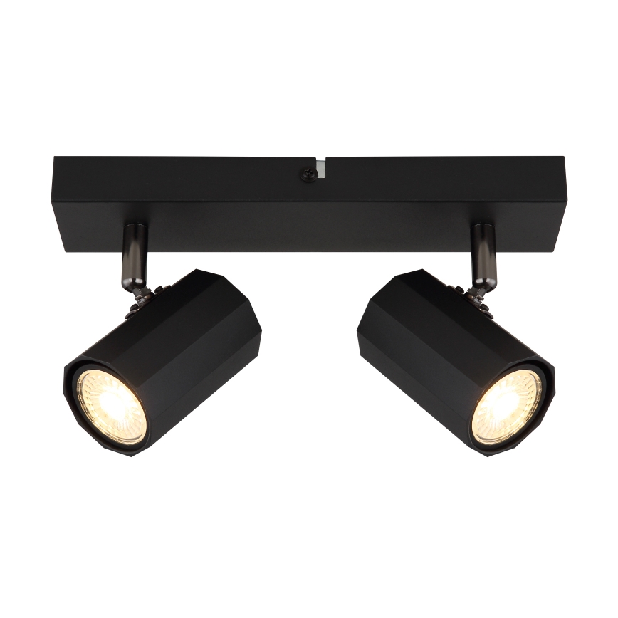 Globo - Spotlight 2xGU10/25W/230V svart