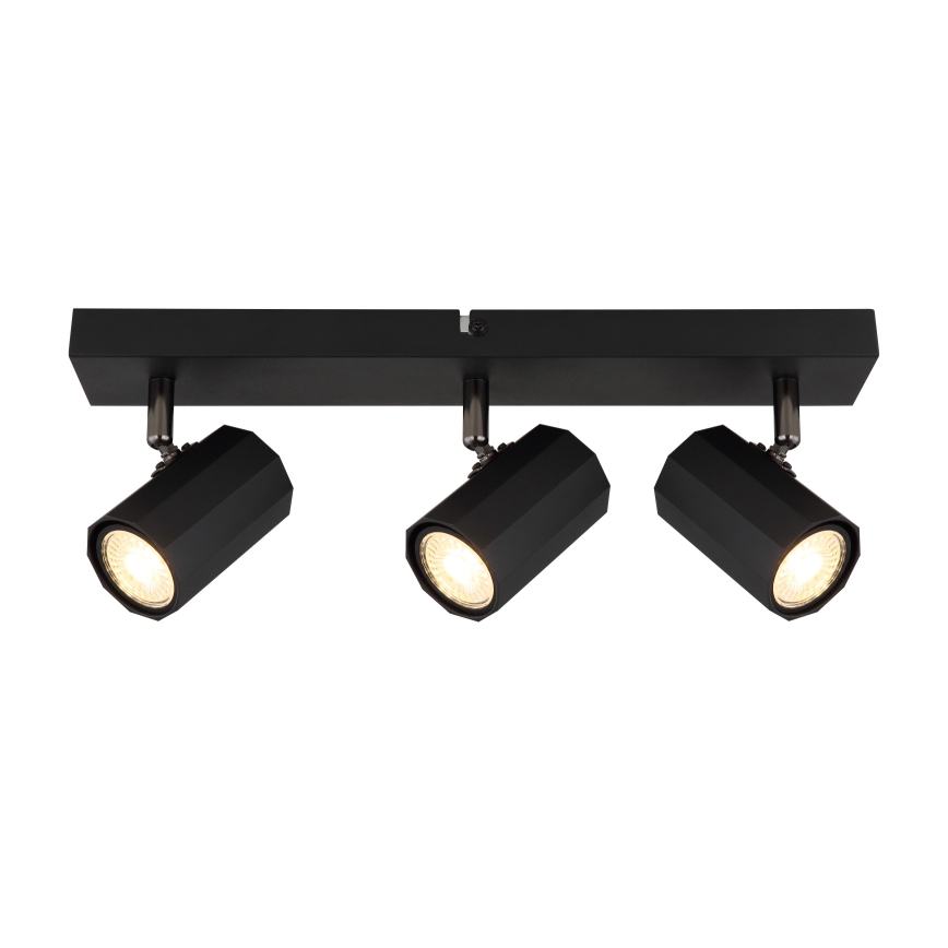 Globo - Spotlight 3xGU10/25W/230V svart