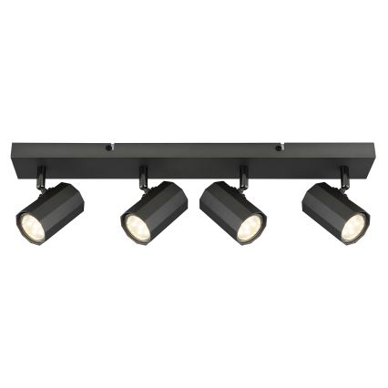 Globo - Spotlight 4xGU10/25W/230V svart