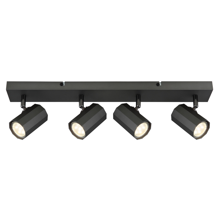 Globo - Spotlight 4xGU10/25W/230V svart