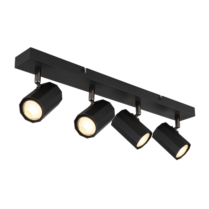 Globo - Spotlight 4xGU10/25W/230V svart