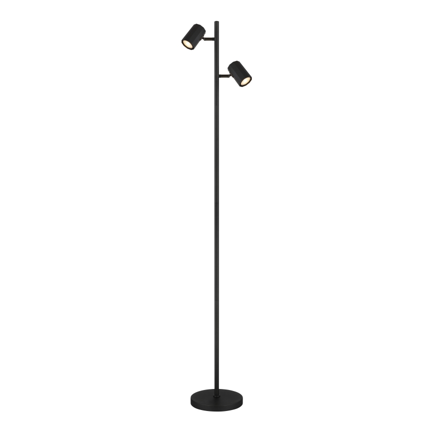 Globo - Golvlampa 2xGU10/5W/230V svart