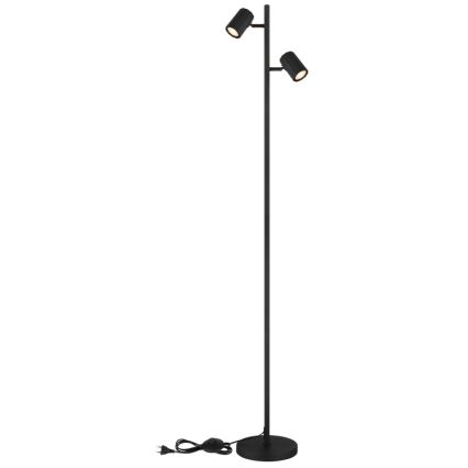 Globo - Golvlampa 2xGU10/5W/230V svart