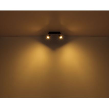 Globo - Spotlight 2xGU10/35W/230V svart