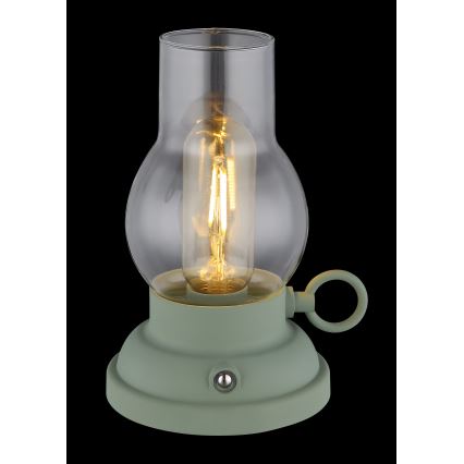 Globo - LED Dimbart uppladdningsbart touchbordslampa LED/1W/3,7V 1200 mAh grön