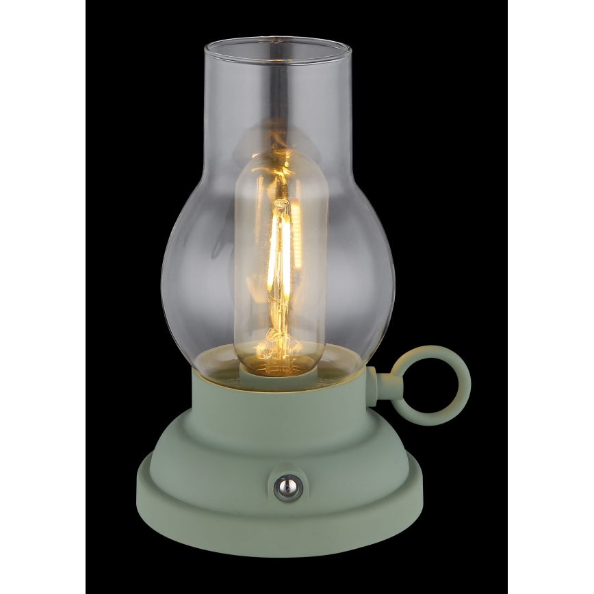 Globo - LED Dimbart uppladdningsbart touchbordslampa LED/1W/3,7V 1200 mAh grön