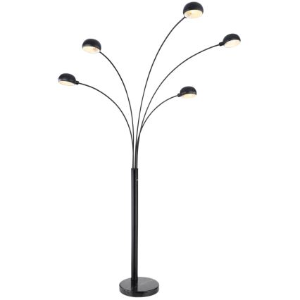 Globo - Golvlampa 5xE14/40W/230V svart
