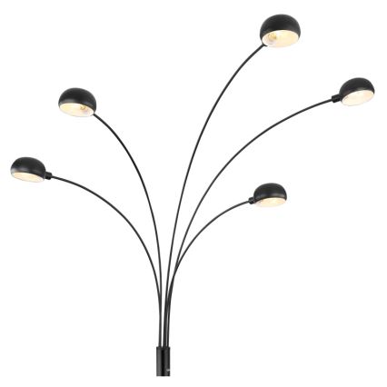 Globo - Golvlampa 5xE14/40W/230V svart