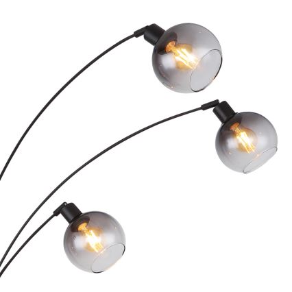 Globo - Golvlampa 5xE27/40W/230V rökig