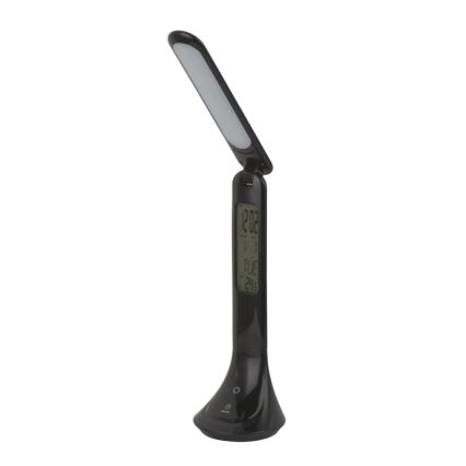 Globo - LED Ljusreglerad uppladdningsbar bordslampa med en display LED/4W/230V 2200 mAh svart