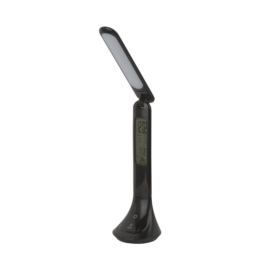 Globo - LED Ljusreglerad uppladdningsbar bordslampa med en display LED/4W/230V 2200 mAh svart