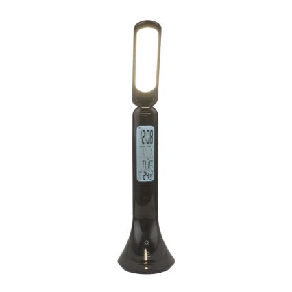 Globo - LED Ljusreglerad uppladdningsbar bordslampa med en display LED/4W/230V 2200 mAh svart