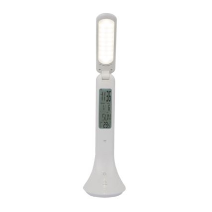 Globo - LED Ljusreglerad uppladdningsbar bordslampa med en display LED/4W/230V 2200 mAh vit
