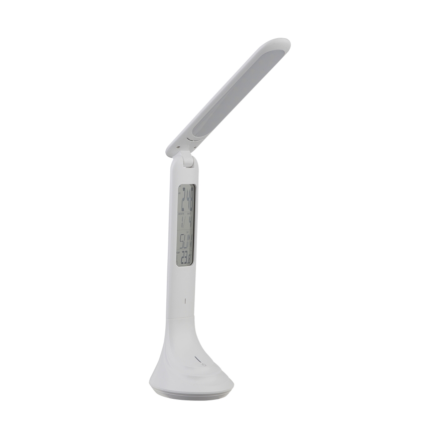 Globo - LED Ljusreglerad uppladdningsbar bordslampa med en display LED/4W/230V 2200 mAh vit