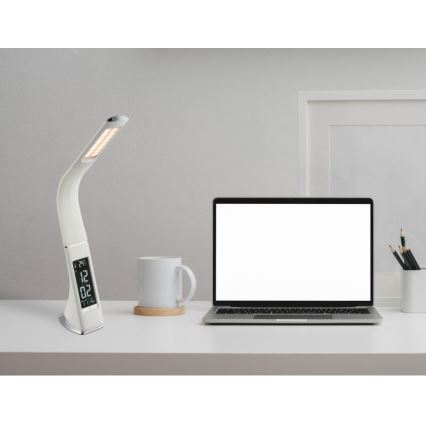 Globo - LED ljusreglerad bordslampa touch med en display LED/6,5W/230V 3000/4500/5800K vit