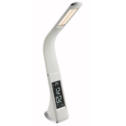 Globo - LED ljusreglerad bordslampa touch med en display LED/6,5W/230V 3000/4500/5800K vit