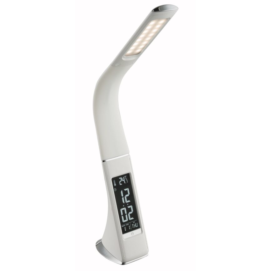 Globo - LED ljusreglerad bordslampa touch med en display LED/6,5W/230V 3000/4500/5800K vit