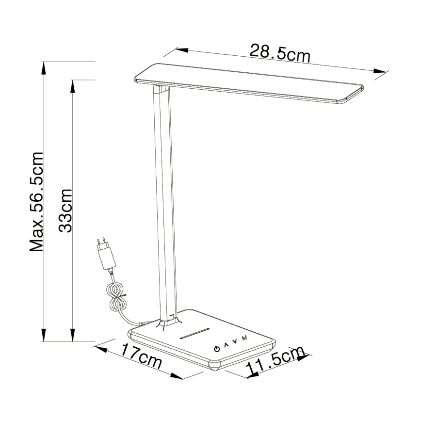 Globo 58400W - LED Dimbar Bordslampa BULLA LED/5W/230V