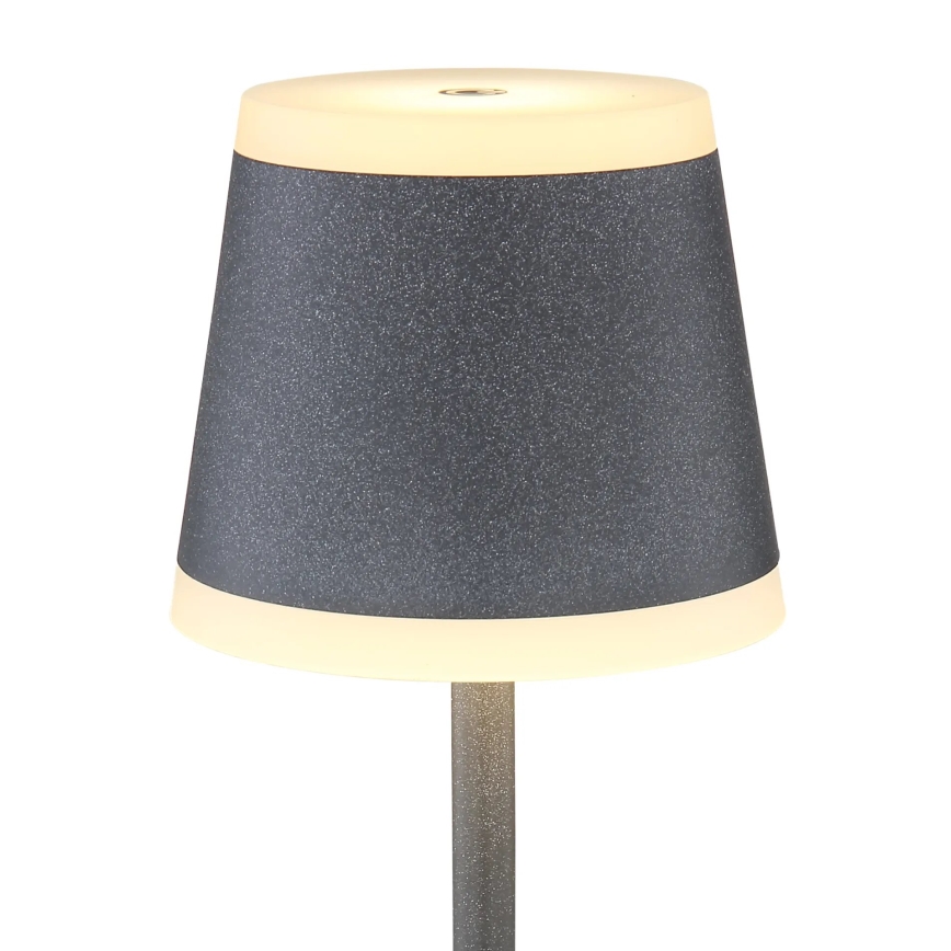 Globo - LED Dimbar uppladdningsbar touch bordslampa LED/4,6W/3,7V 3000K 1800mAh grå IP54
