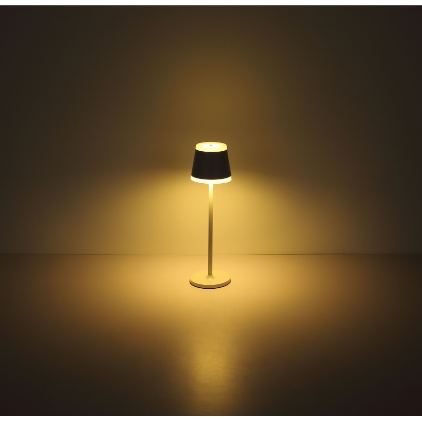 Globo - LED Dimbar uppladdningsbar touch bordslampa LED/4,6W/230V 1800 mAh USB IP54 vit