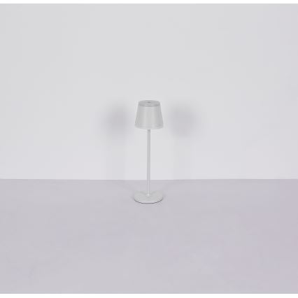 Globo - LED Dimbar uppladdningsbar touch bordslampa LED/4,6W/230V 1800 mAh USB IP54 vit
