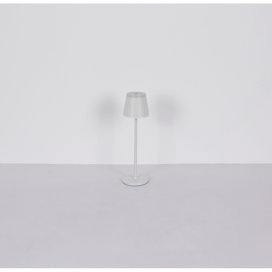 Globo - LED Dimbar uppladdningsbar touch bordslampa LED/4,6W/230V 1800 mAh USB IP54 vit