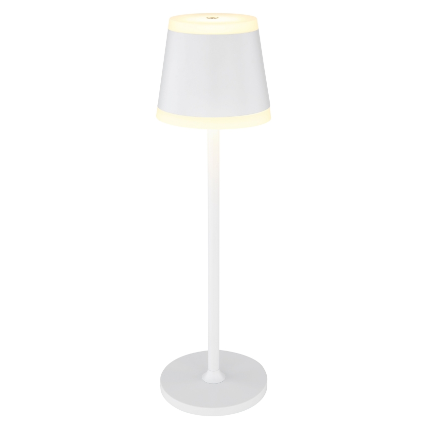 Globo - LED dimbar uppladdningsbar touchbordslampa LED/4,6W/230V 1800 mAh USB IP54 vit