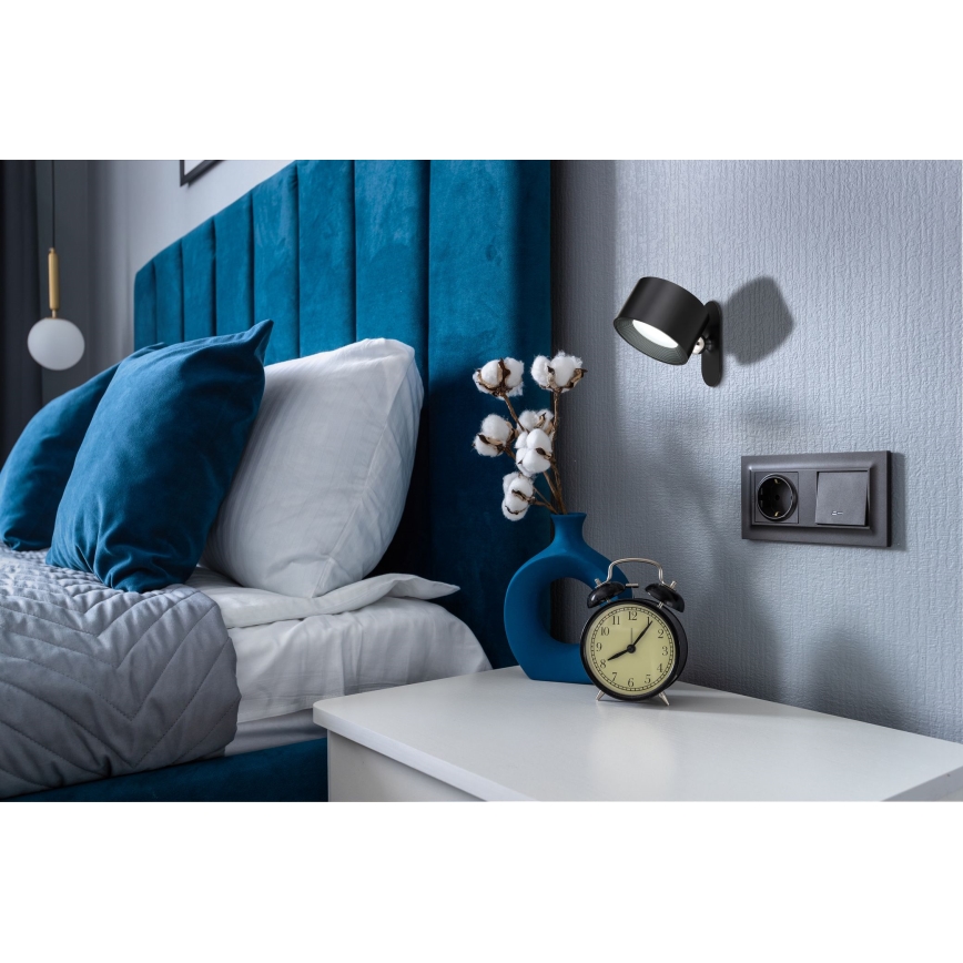 Globo - LED ljusreglerad bordslampa touch 04.01.2001 LED/4W/5V 3000/4000/5000K 1200 mAh svart