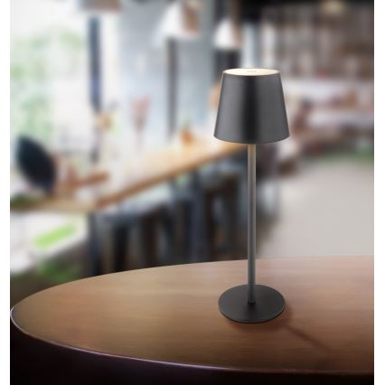 Globo - LED Ljusreglerad beröring utomhus lampa LED/3W/3,7V IP44 1800mAh + USB svart