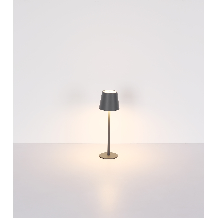 Globo - LED Ljusreglerad beröring utomhus lampa LED/3W/3,7V IP44 1800mAh + USB svart