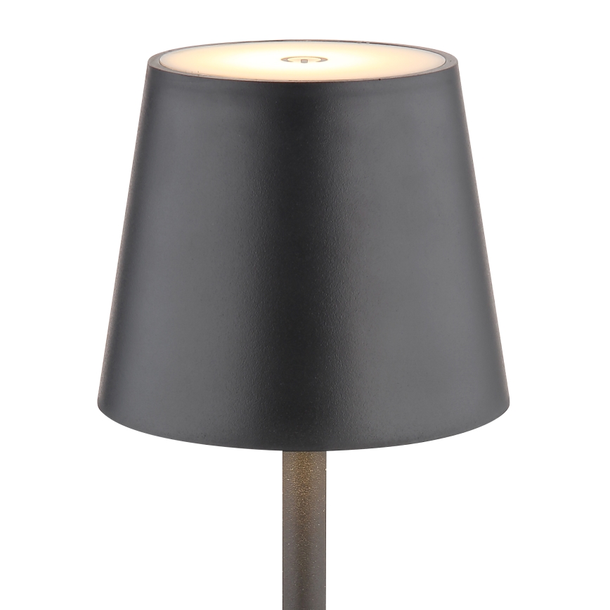 Globo - LED Ljusreglerad beröring utomhus lampa LED/3W/3,7V IP44 1800mAh + USB svart