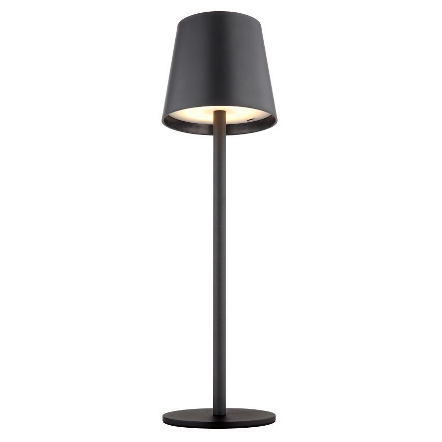 Globo - LED Ljusreglerad beröring utomhus lampa LED/3W/3,7V IP44 1800mAh + USB svart