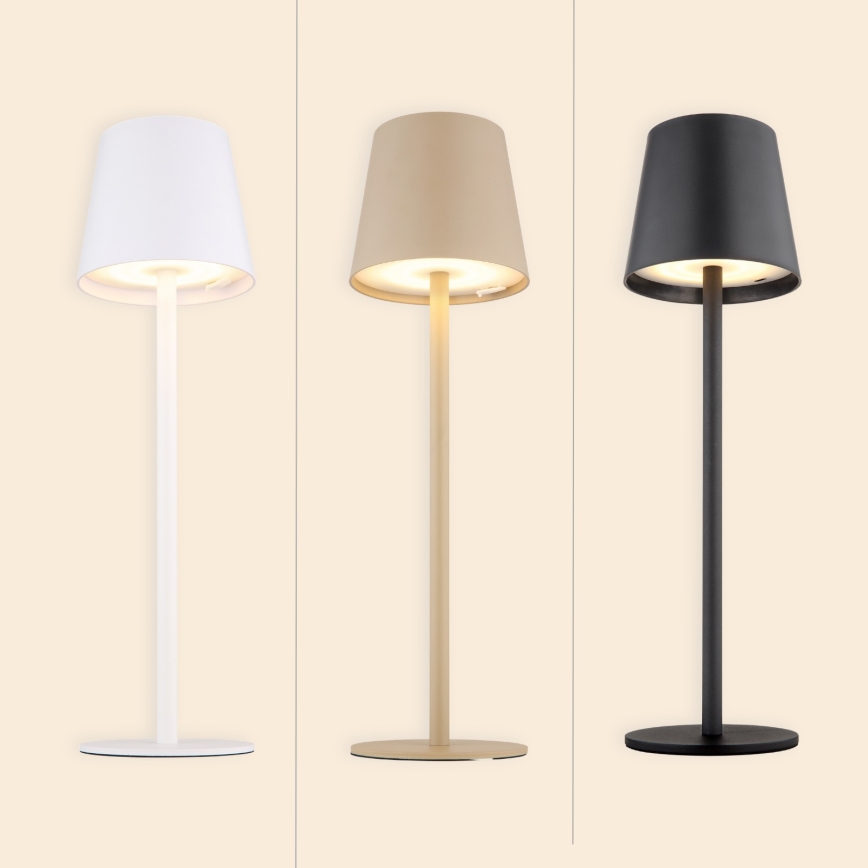 Globo - LED Ljusreglerad beröring utomhus lampa LED/3W/3,7V IP44 1800mAh + USB svart