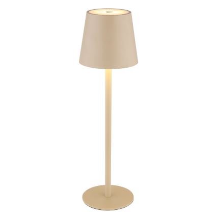 Globo - LED Ljusreglerad beröring utomhus lampa LED/3W/3,7V IP44 1800 mAh USB beige