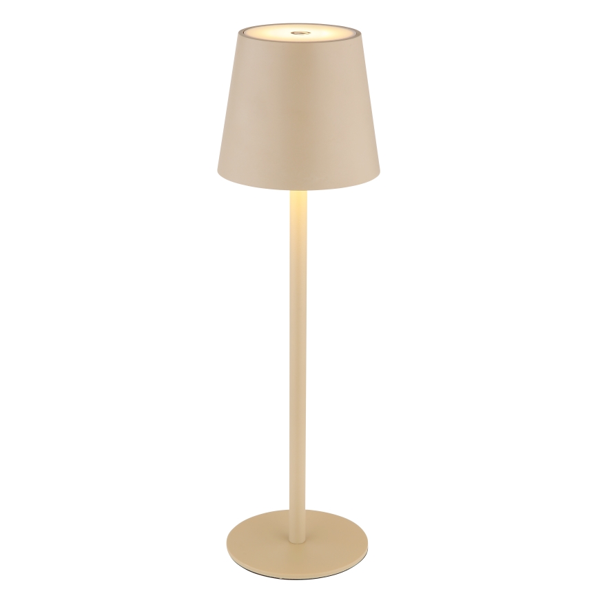Globo - LED Ljusreglerad beröring utomhus lampa LED/3W/3,7V IP44 1800 mAh USB beige