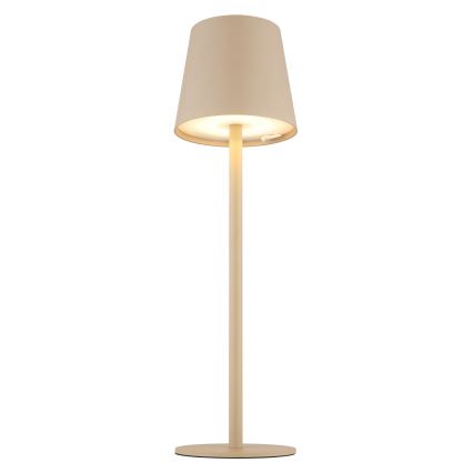 Globo - LED Ljusreglerad beröring utomhus lampa LED/3W/3,7V IP44 1800 mAh USB beige