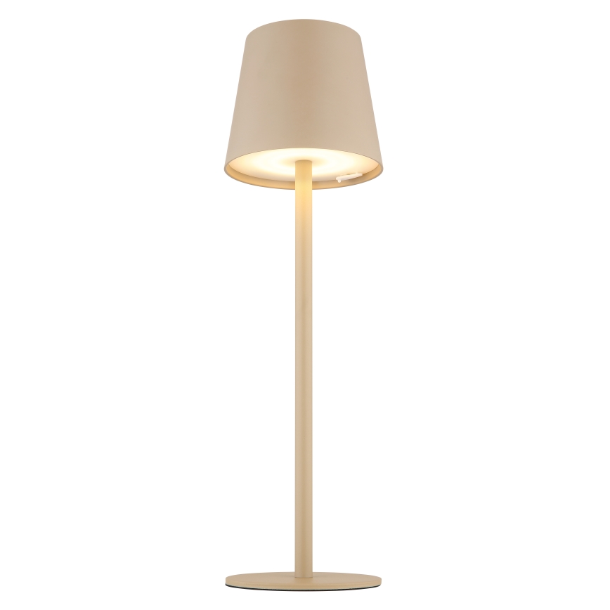 Globo - LED Ljusreglerad beröring utomhus lampa LED/3W/3,7V IP44 1800 mAh USB beige