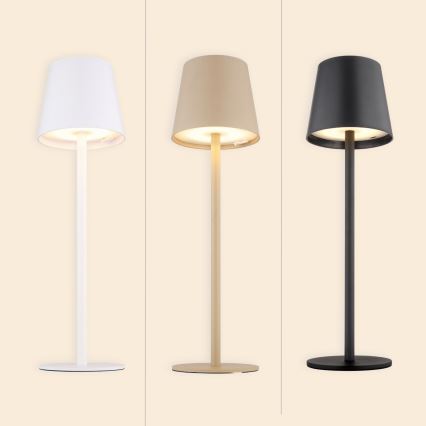 Globo - LED Ljusreglerad beröring utomhus lampa LED/3W/3,7V IP44 1800 mAh USB beige