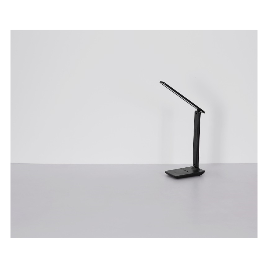 Globo - LED Touch-dimbar uppladdningsbar bordslampa LED/5W/5V 2700/4000/6500K 1800 mAh svart