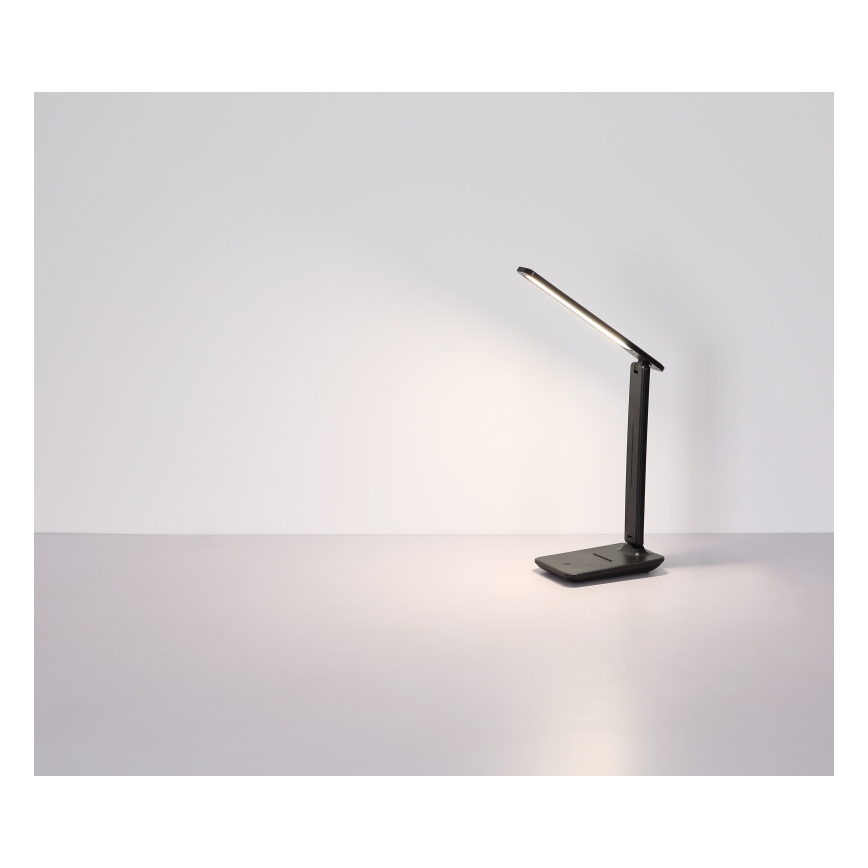 Globo - LED Touch ljusreglerad uppladdningsbar bordslampa LED/5W/5V 2700/4000/6500K 1800 mAh svart