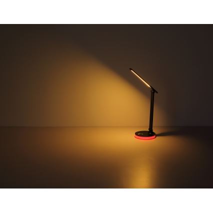 Globo - LED RGBW Dimbar touch bordslampa LED/5W/230V + LED/2W 2700K/4000K/6500K svart
