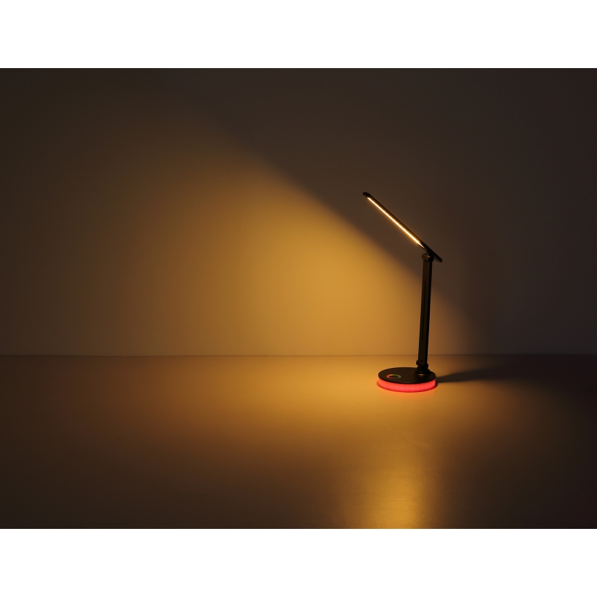 Globo - LED RGBW Dimbar touch bordslampa LED/5W/230V + LED/2W 2700K/4000K/6500K svart