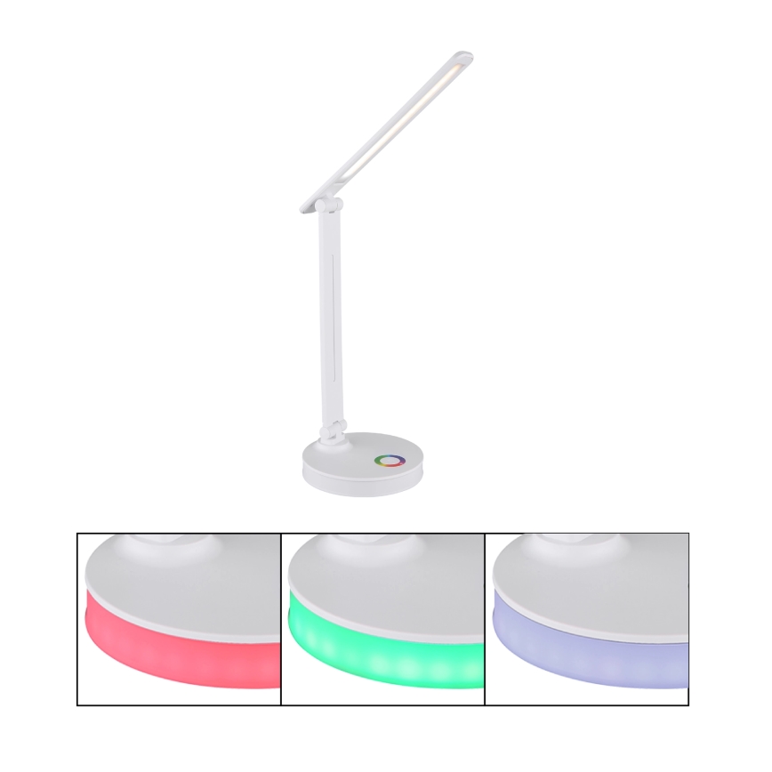 Globo - LED RGBW Dimbar touch bordslampa LED/5W/230V + LED/2W 2700K/4000K/6500K vit