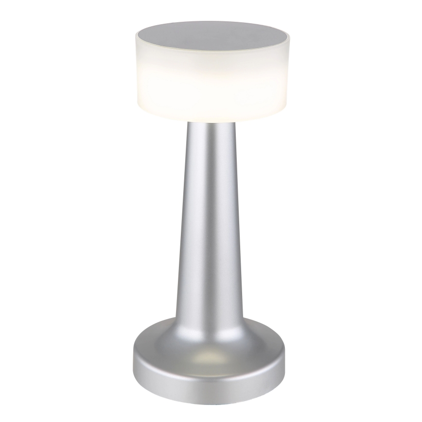 Globo - LED ljusreglerad bordslampa touch LED/1W/3,7V 2700K/4000K/6500K 800 mAh USB matt krom