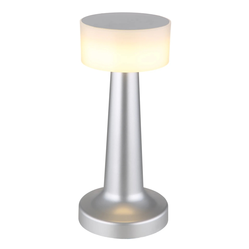 Globo - LED ljusreglerad bordslampa touch LED/1W/3,7V 2700K/4000K/6500K 800 mAh USB matt krom