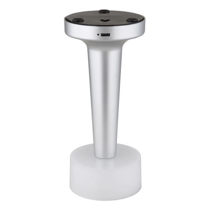 Globo - LED ljusreglerad bordslampa touch LED/1W/3,7V 2700K/4000K/6500K 800 mAh USB matt krom