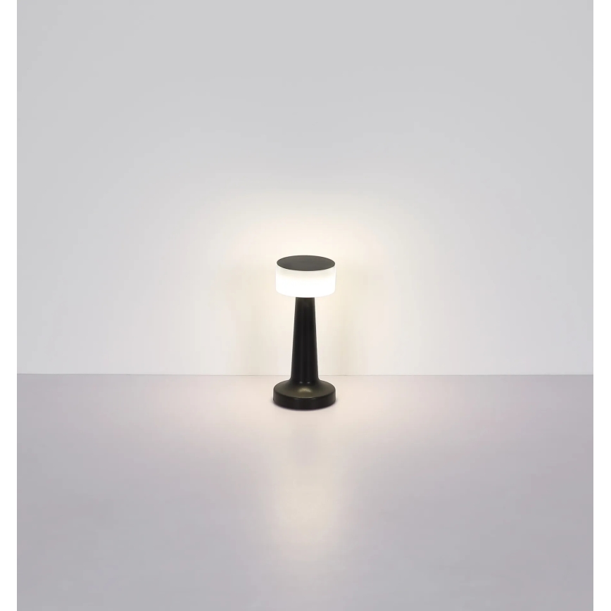 Globo - LED ljusreglerad bordslampa touch LED/1W/3,7V 2700K/4000K/6500K 800 mAh USB svart