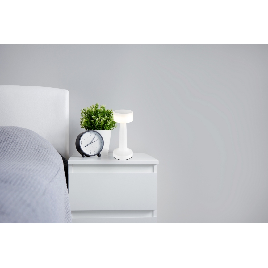 Globo - LED ljusreglerad bordslampa touch LED/1W/3,7V 2700K/4000K/6500K 800 mAh USB vit