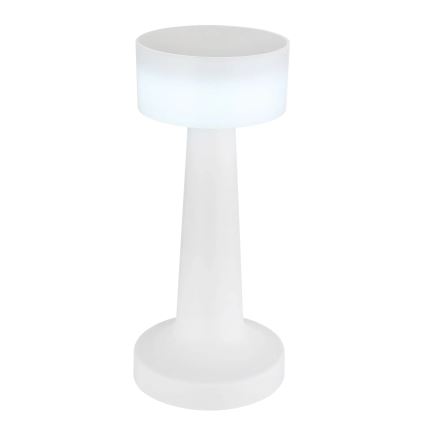 Globo - LED ljusreglerad bordslampa touch LED/1W/3,7V 2700K/4000K/6500K 800 mAh USB vit